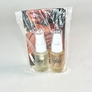 Alo Yoga Mini Glow Duo Magnesium Reset + Head-to-Toe Glow Oil Travel 2x .7oz NWT